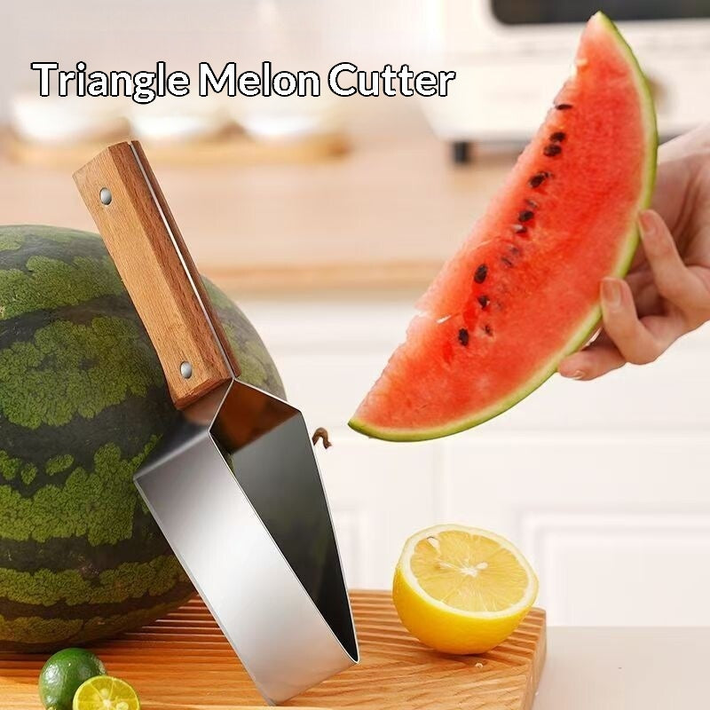 Stainless steel watermelon slicer, multi-functional fruit slicer, fruit divider, watermelon cutting tool-ZZZ