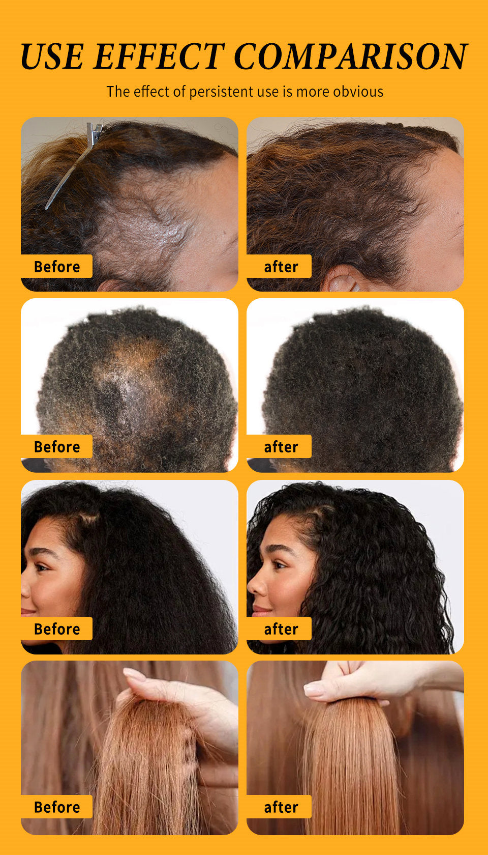 Hair results comparison