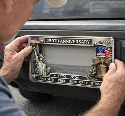 🇺🇸 Once in a Lifetime: America 250th Anniversary Commemorative License Plate Frame 🗽-TY