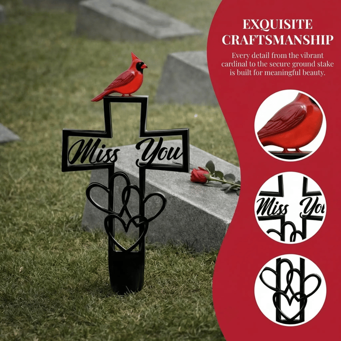 ✨ Siempre apreciado, nunca olvidado. ✝️ Placa conmemorativa metálica para cementerio en recuerdo❤️-TY