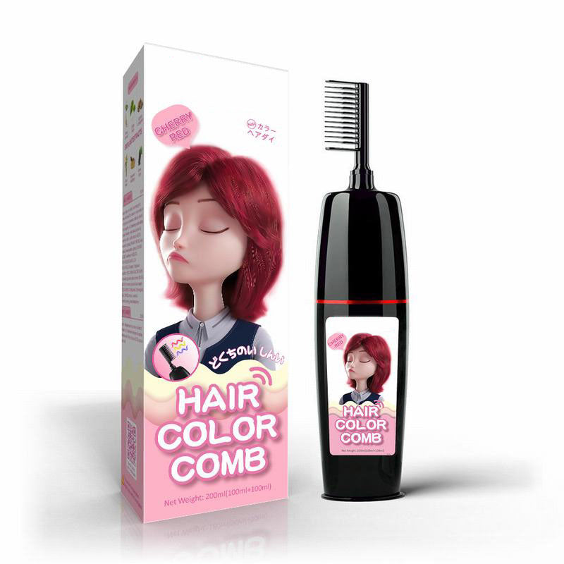 ⏰LAST DAY 49% OFF🔥Hair color shampoo comb 100+100ml (5 Color Available)-EV