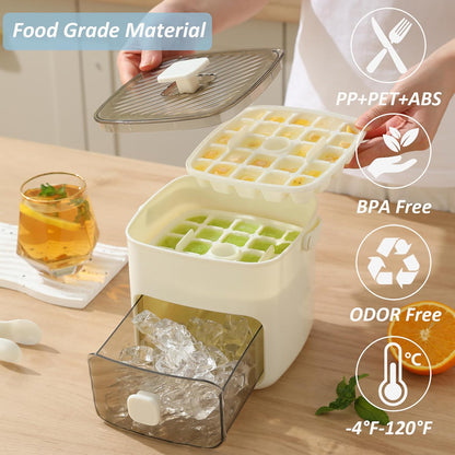 🔥Summer Promotion 49% OFF - Portable Ice Maker with Lid and Storage Box🧊🍹 -KKK