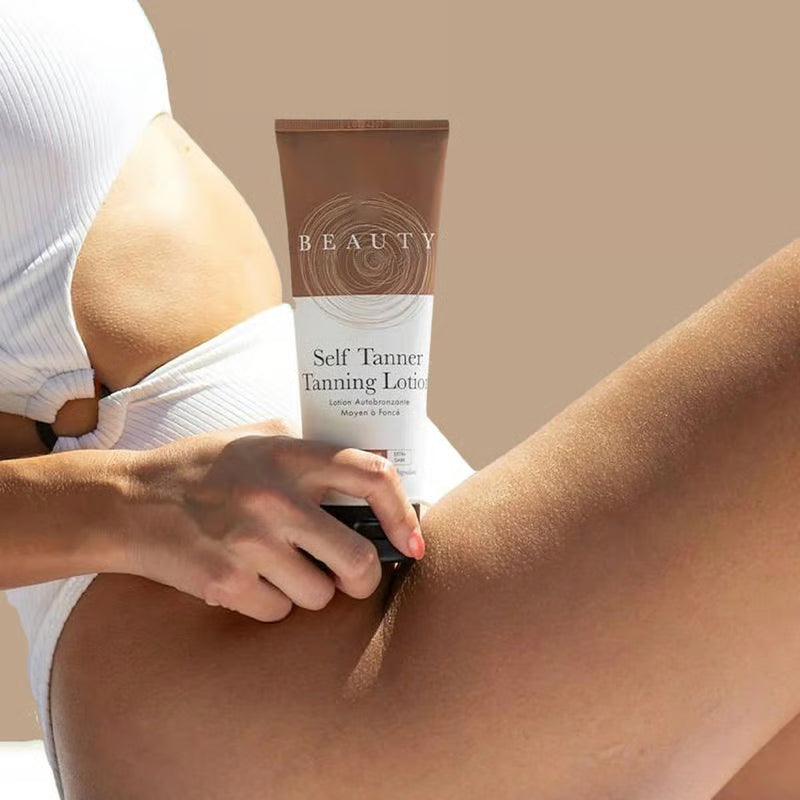 🌞 Get the Ultimate Sunless Glow✨ Beauty by EST Lotion – For a Natural, Streak-Free Tan-TY