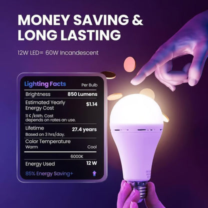 🎉LAST DAY 50% OFF -🔥2-in-1 Rechargeable LED Bulb | Emergency Backup & Daily Energy Saver-EV