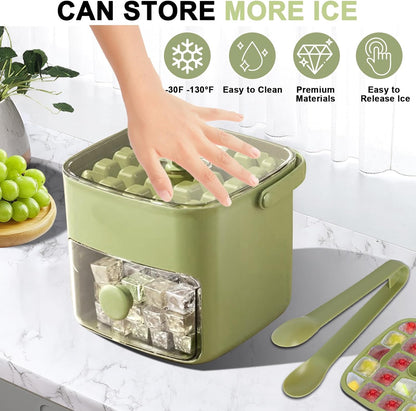 🔥Summer Promotion 49% OFF - Portable Ice Maker with Lid and Storage Box🧊🍹 -KKK