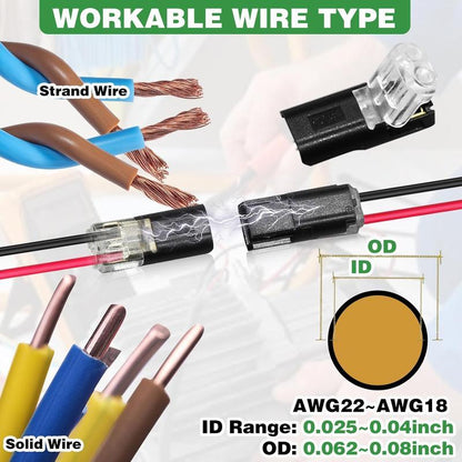💥Early Spring Sale 49% OFF💚 Double-Wire Plug-in Connector Led Light Strip Connectors 2 Pin-C1