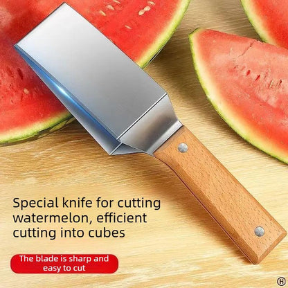 Stainless steel watermelon slicer, multi-functional fruit slicer, fruit divider, watermelon cutting tool-ZZZ