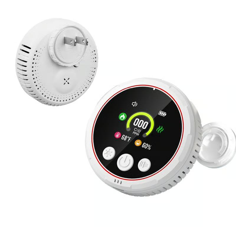 ✨5-in-1 Portable Detector with Temperature Humidity Sensors Plug-and-Play Design-ZZZ