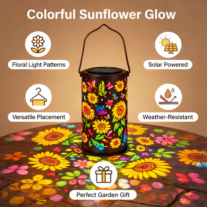 🔥Hot Sale 50% OFF -✨Colorful Sunflower Glow Solar Garden Lantern-ZZZ