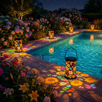 🔥Hot Sale 50% OFF -✨Colorful Sunflower Glow Solar Garden Lantern-ZZZ