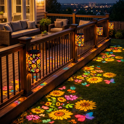 🔥Hot Sale 50% OFF -✨Colorful Sunflower Glow Solar Garden Lantern-ZZZ