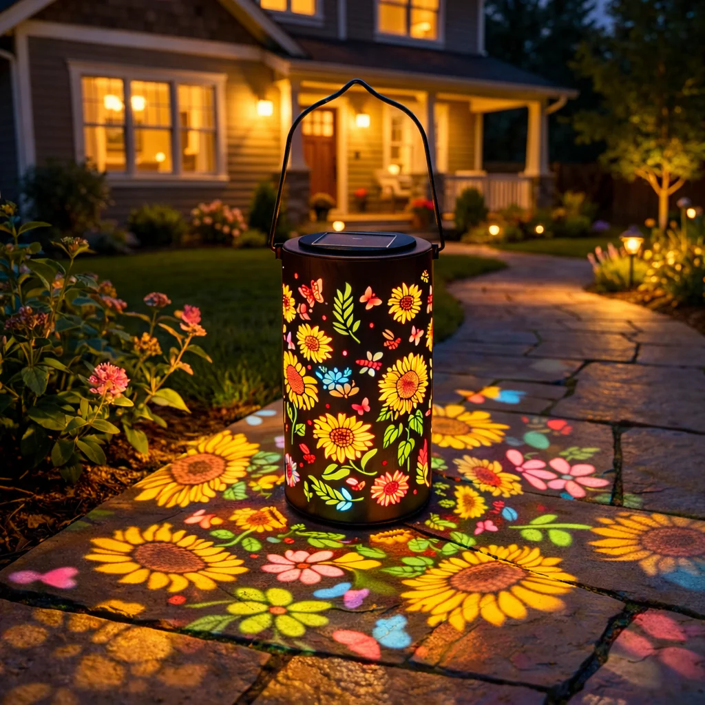 🔥Hot Sale 50% OFF -✨Colorful Sunflower Glow Solar Garden Lantern-ZZZ