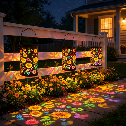 🔥Hot Sale 50% OFF -✨Colorful Sunflower Glow Solar Garden Lantern-ZZZ