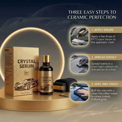 ⏰LAST DAY 49% OFF🔥Crystal Serum – 9h Professional Ceramic Coating For Car Paint, Gloss & Protection-EV