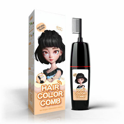 ⏰LAST DAY 49% OFF🔥Hair color shampoo comb 100+100ml (5 Color Available)-EV