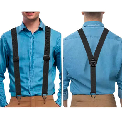 📢📢50% OFF !! ⏰Men's X-Back Suspenders with Hook Clips -TY